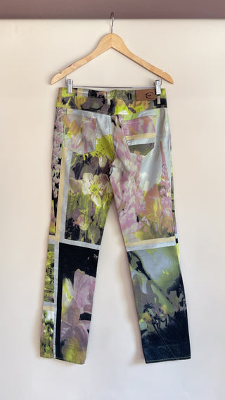 Early 2000s Just Cavalli Glitter Photo Pants, Made in Italy (30)