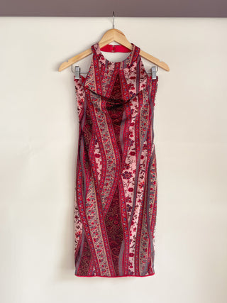 Early 2000s Mesh Halter Dress, Made in USA Abigail Bell Early 2000s Mesh Halter Dress, Made in USA Abigail Bell