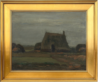 Museum Collection: Farm with Stacks of Peat Print, 1883