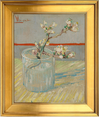 Museum Collection: Blossoming Almond Branch in a Glass Print, 1888