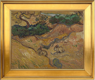 Museum Collection: Landscape with Rabbits Print, 1889