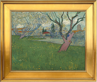 Museum Collection: Flowering Orchards; View of Arles Print, 1889