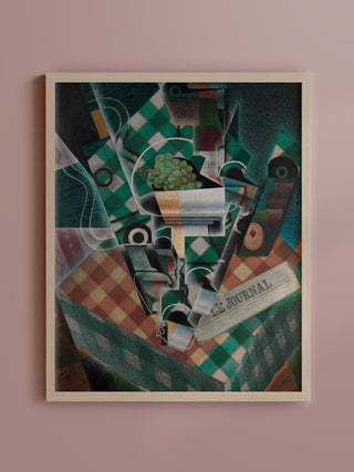 Still Life with Checked Tablecloth Print, 1915