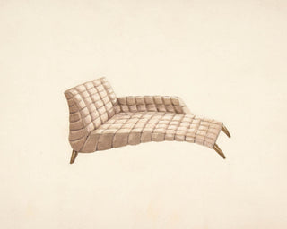 Quilted Chaise Print, 1935
