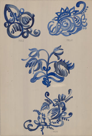 Decoration for Stoneware Print, Index of American Design