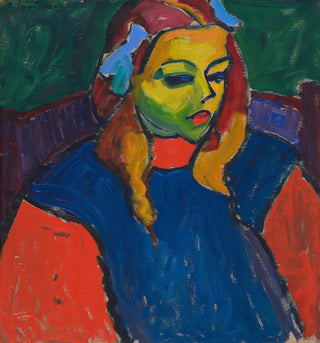 Girl with Green Face Print, 1910