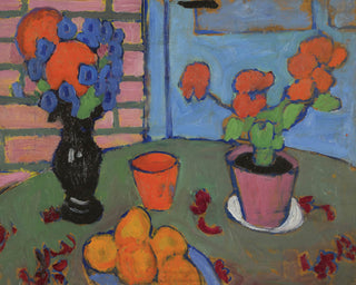 Still Life with Flowers & Oranges Print, 1909