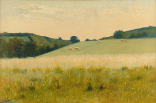 In the Fields of Diélette Print, 1887