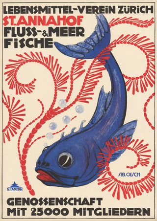 Sebastian Oesch Swiss Advertisement Poster II, 1914