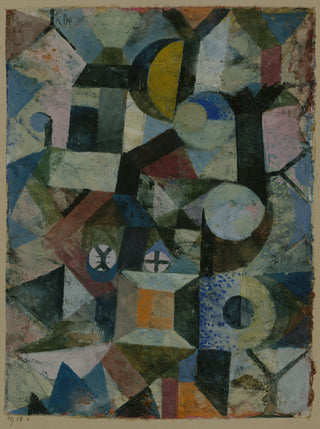 Composition with the Yellow Half-Moon & the Y Print, 1918