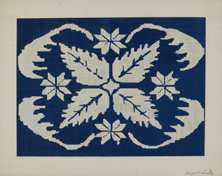 Coverlet Section Print, Index of American Design