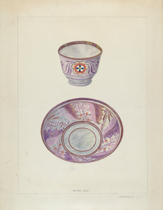 Cup & Saucer Print, Index of American Design