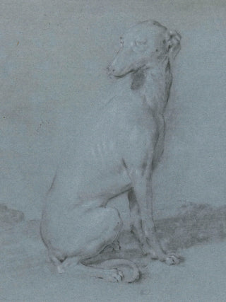 A Sitting Dog Print, 16th-17th Century