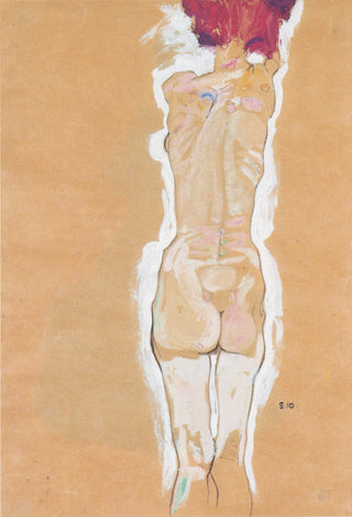 Weiblicher Rückenakt Print, 1910