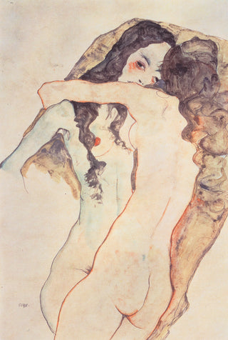 Two Women Hugging Print, 1911