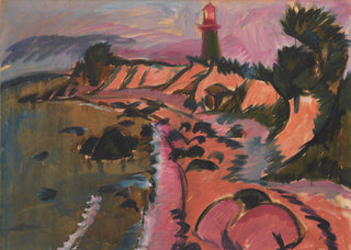 Fehmarn Coast with Lighthouse Print, 1913