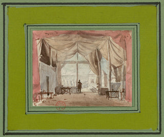 Unidentified Set Design Sketch Print, 1850