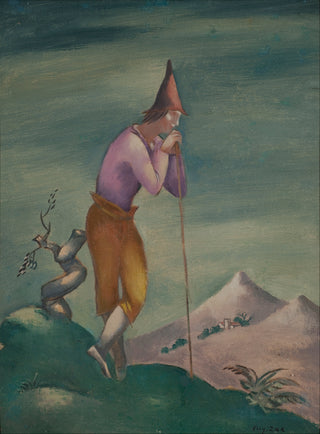 Landscape with a Wanderer Print, 1920-1923
