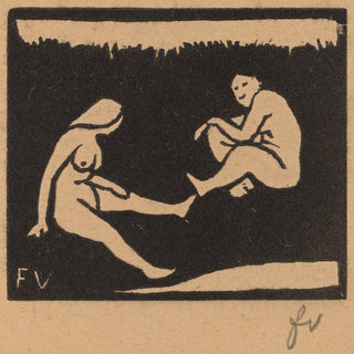 Two Seated Bathers Print, 1893