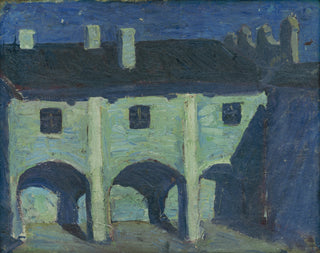 Courtyard of the Straz Castle Print, 1908