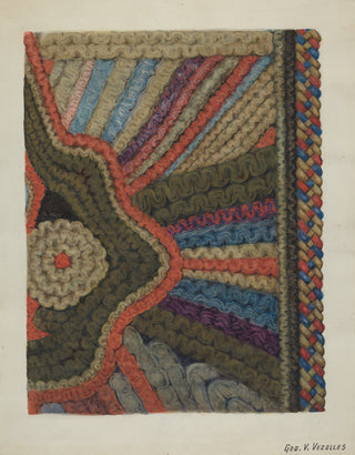 Shaker Woolen Rug Print, Index of American Design