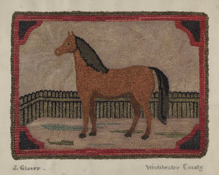 Hooked Rug with Horse Print, Index of American Design