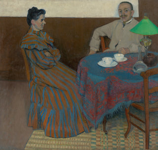 The Couple at the Table Print, 1890-1910