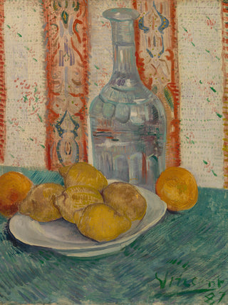 Decanter & Saucer with Citrus Fruits Print, 1887