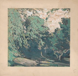 Landscape Set Design for the Ballet 'Narcisse' Print, 1911
