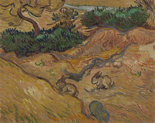 Landscape with Rabbits Print, 1889
