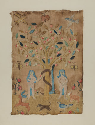 Adam & Eve Embroidery Print, Index of American Design