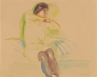 Sittende Kvinneakt Print, 1918-1923