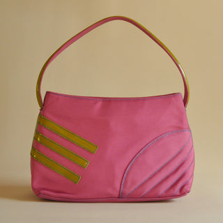 Etro Pink & Olive Handbag, Made in Italy