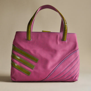 Etro Pink & Olive Tote Bag, Made in Italy