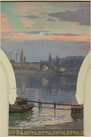 Asnières Town Hall Mural Prints Collection (Set of 2), 1700-1900