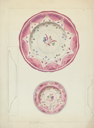 Pie Plate & Cup Plate Print, Index of American Design