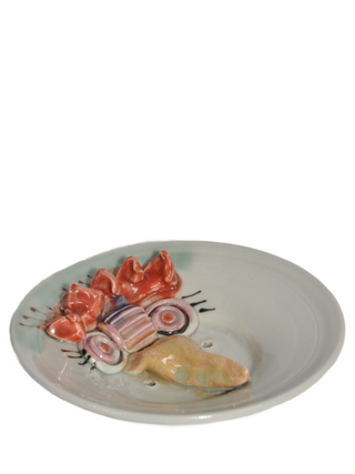 Jim Reno Sculptural Plate I, Signed & Dated