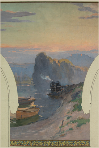 Asnières Town Hall Mural Prints Collection (Set of 2), 1700-1900