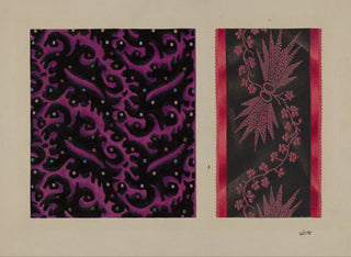 Samples of Silk Prints Collection (Set of 2), Index of American Design
