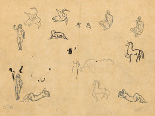 Mythological Sketch Study Print, Late 19th-Mid 20th Century
