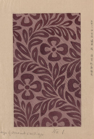 Textile Design with Flower Motif Print, 1878