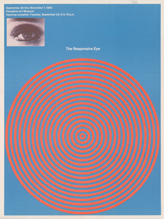 The Responsive Eye American Exhibition Poster, 1965