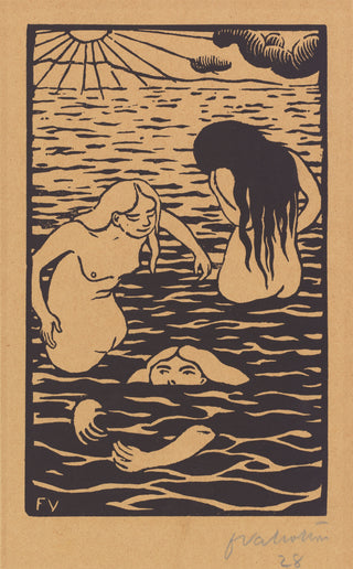 Three Bathers Print, 1894