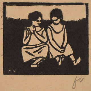 Two Girls in Chemises Print, 1893