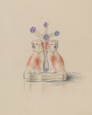 Porcelain Dogs Print, Index of American Design
