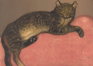 Winter Cat on a Cushion Print, 1913