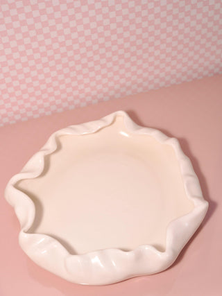 White Ceramic Pinch Catchall