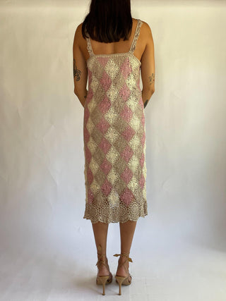 2000s Crocheted Diamond Dress (L-XL)