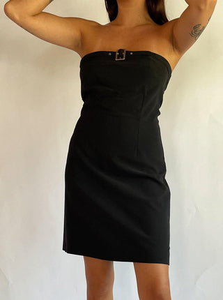 2000s Strapless Buckle Dress (6) 2000s Strapless Buckle Dress (6)